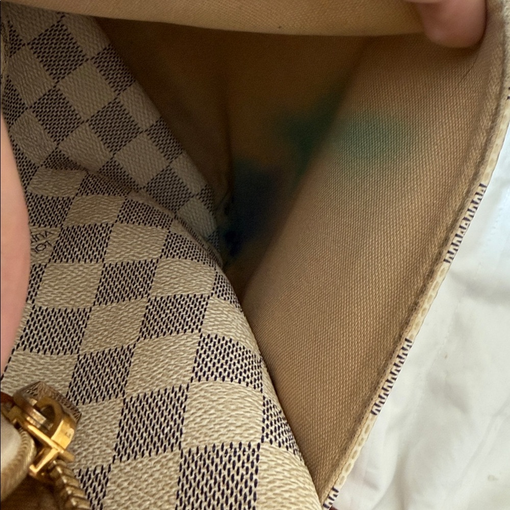 LV (Louis Vuitton) Totally PM Damier Azur White - Picture 9 of 11